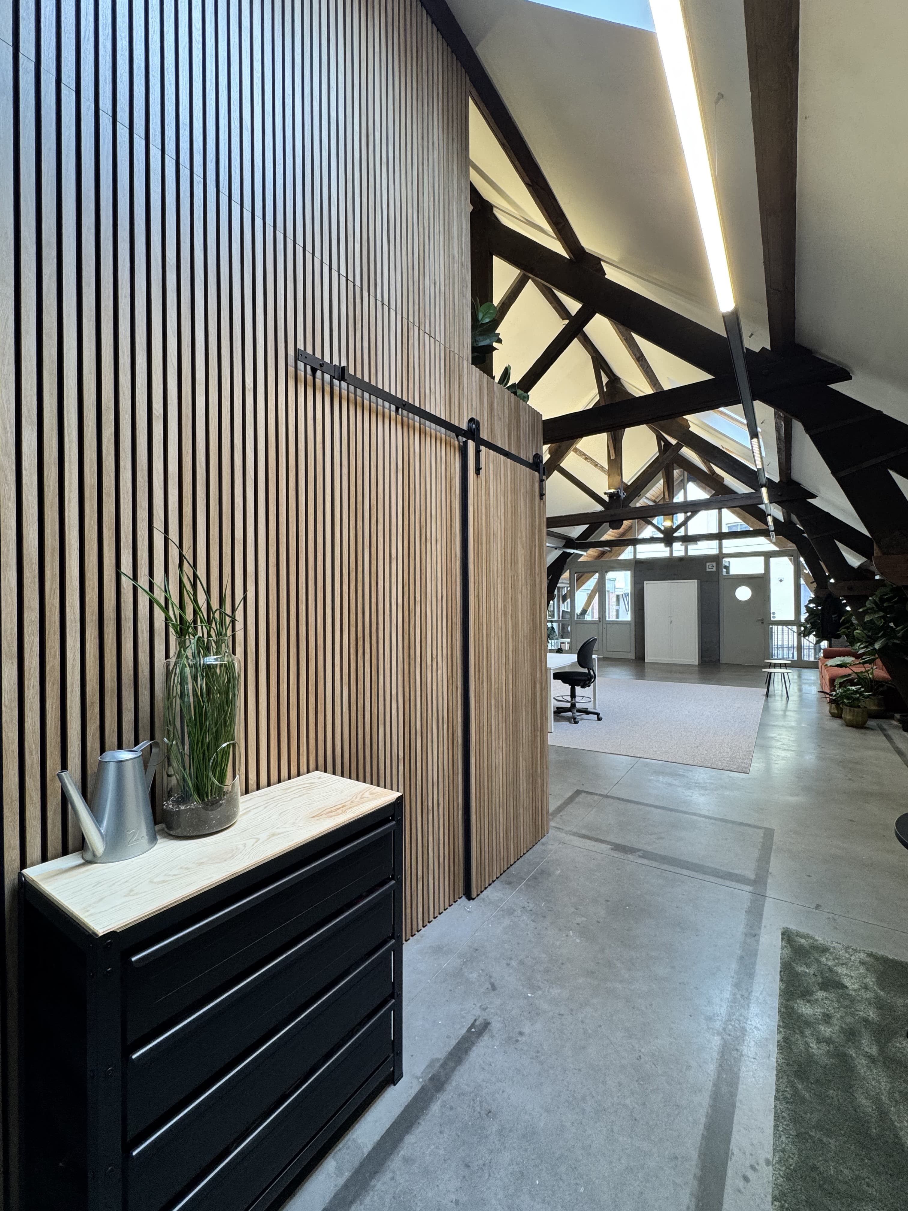Hallway inside Ateliers des Tanneurs